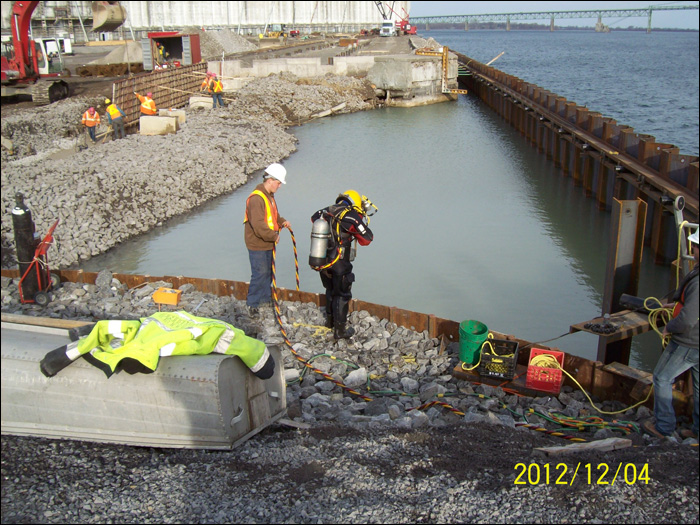 Port of Prescott Wharf Repairs, Prescott