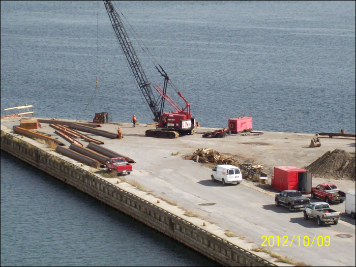 Port of Prescott Wharf Repairs, Prescott