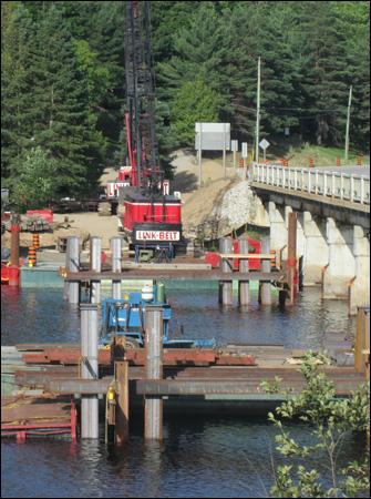 Oxtongue Lake Narrows Bridge Repairs, Dwight